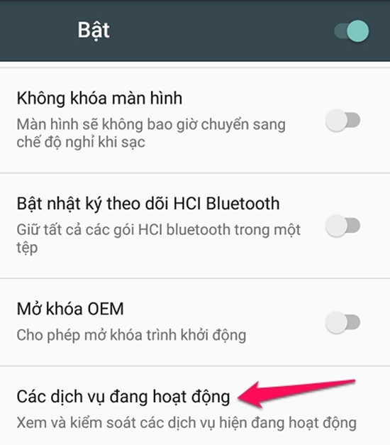 cach tat cac ung dung chay ngam tren Android